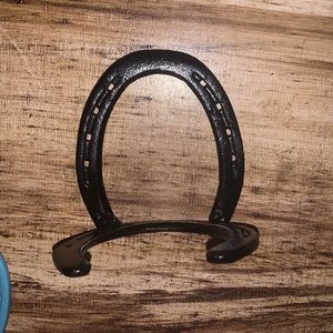 Horseshoe rake holder